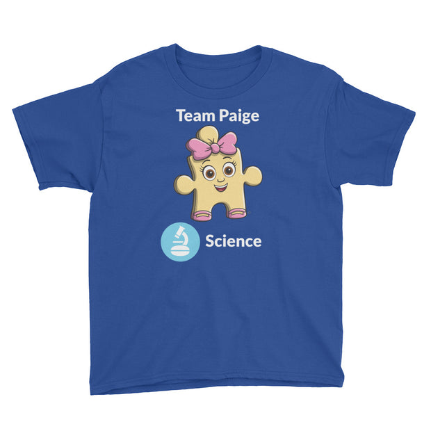 Team Paige Science Youth Short Sleeve T-Shirt